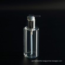 300ml high quality transparent pet bottle with alumite lotion pump